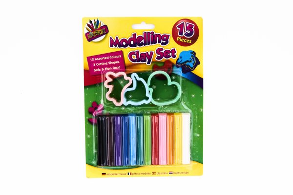 15 Piece Modelling Clay Set