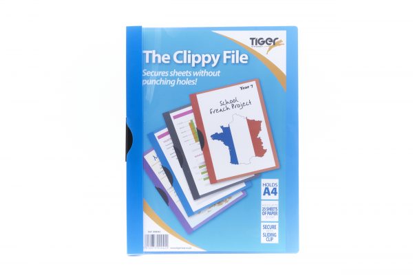 Tiger Stationery A4 Clippy File