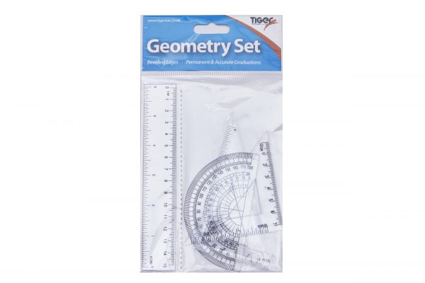 Tiger Stationery Small 4 Piece Geometry Set