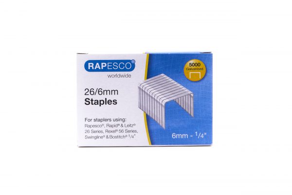 STAPLES 26/6MM 5000 RAPESCO