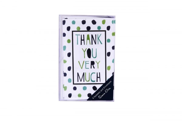 Cont Thank You Notecards 8 Pack