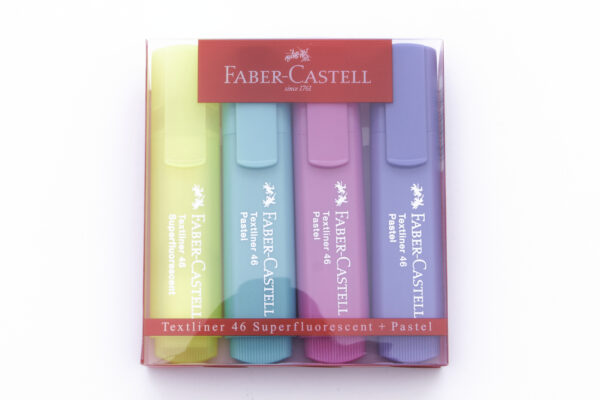 Faber-Castell Textliner Pastel Colours 4 Pack