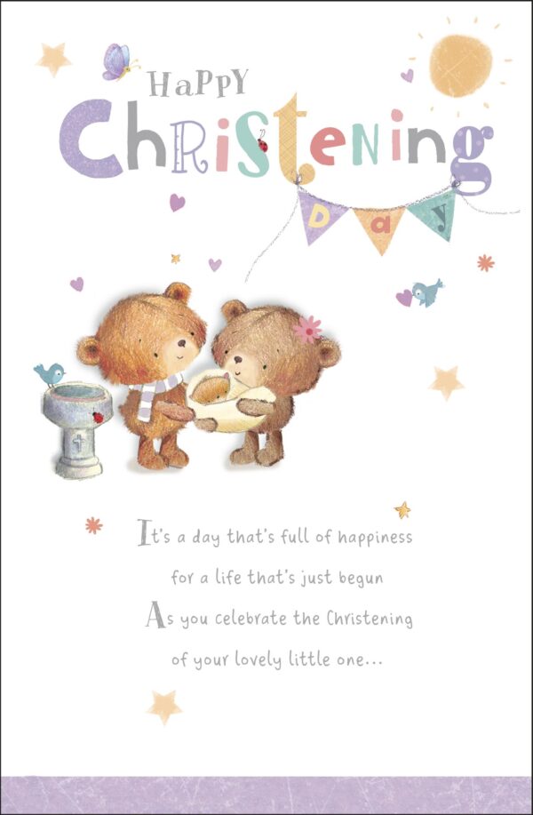 Happy Christening - Bears