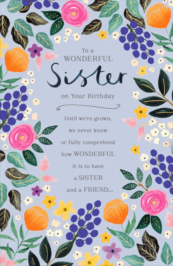 Wonderful Sister Birthday