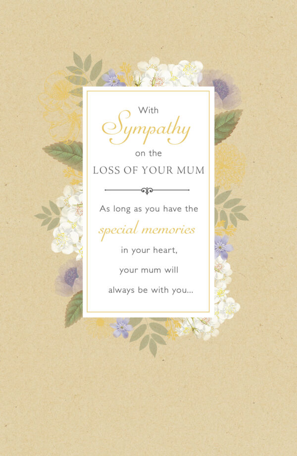 Sympathy Loss Of Mum