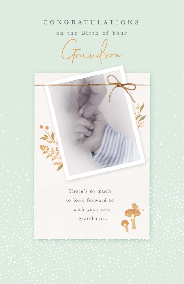 Birth Congratulations Grandson - Gibson