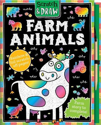 Scratch and Draw Farm Animals- Scratch Art Activity Book - Bookstation