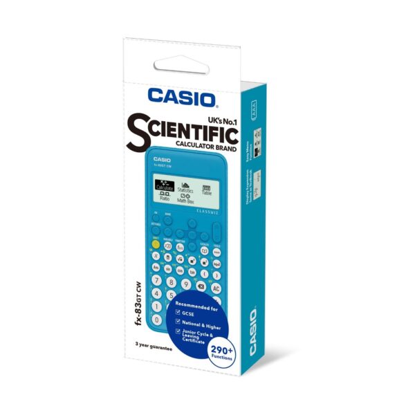 Casio Scientific Calculator fx-83GT CW Blue - Image 2