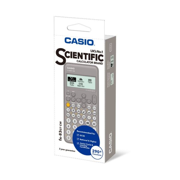 Casio Scientific Calculator fx-83GT CW Grey - Image 2