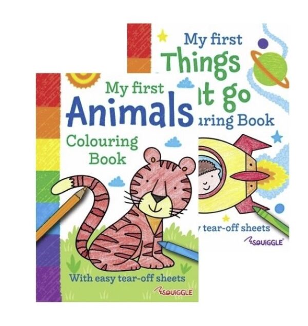 My First Animals & Things That Go Colouring Book