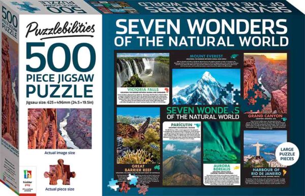 Puzzlebilities Seven Natural Wonders 500 Piece Jigsaw