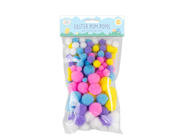 Easter Pom Poms 120Pk